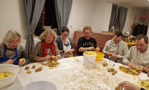 Kartoffelpuffer für die Clowndoktoren 02