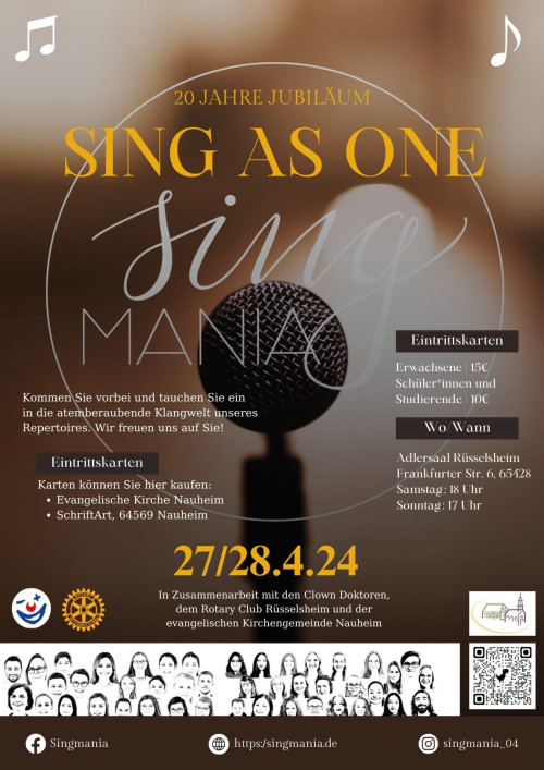 20 Jahre + 30 Jahre = Singmania 2024 01